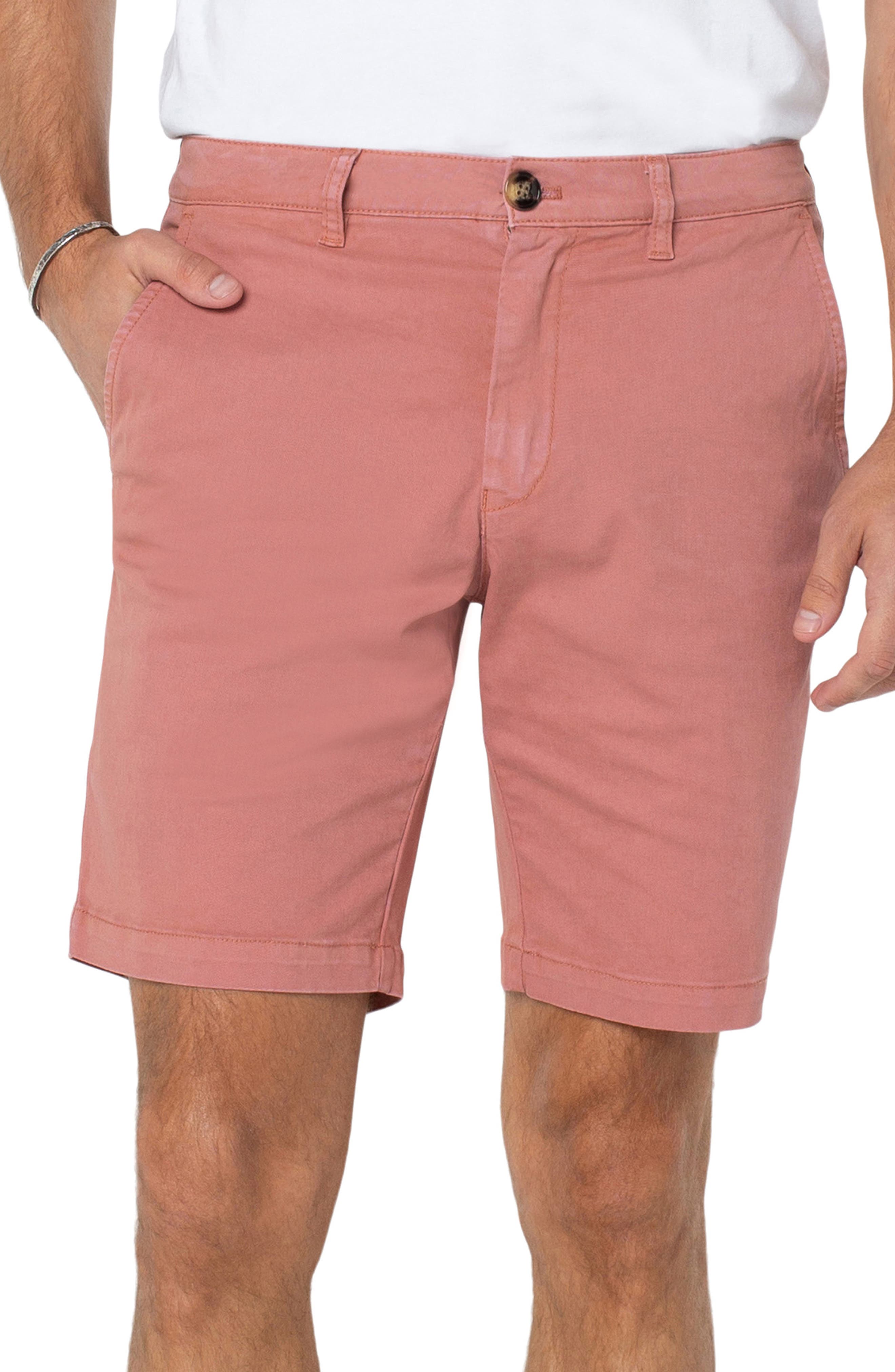 Chaps Flat Front Pink Casual Cotton Shorts Men's NWT 